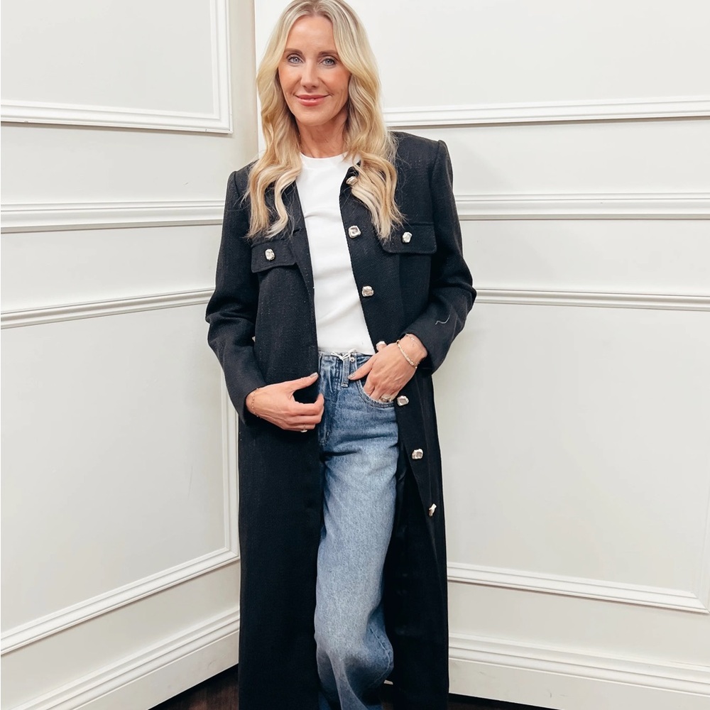 NWT Line & Dot Lightweight Ladylike Duster Jacket